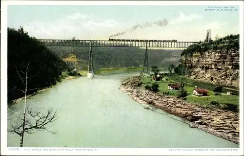Ak Kentucky USA, High Bridge, Kentucky River