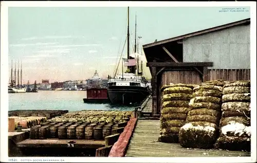 Ak Svannah Georgia USA, Cotton Docks