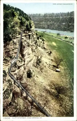 Ak High Bridge Kentucky USA, Cliff Stairway