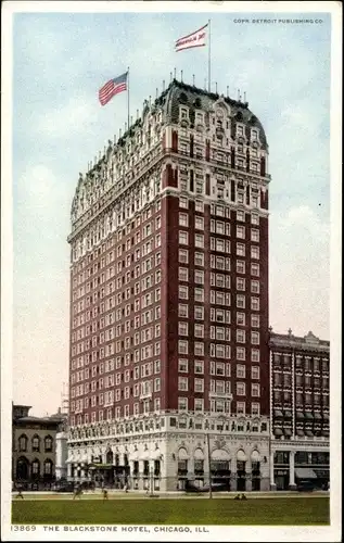 Ak Chicago Illinois USA, das Blackstone Hotel