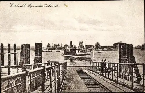 Ak Dordrecht Südholland Niederlande, Anlegestelle der Fähre
