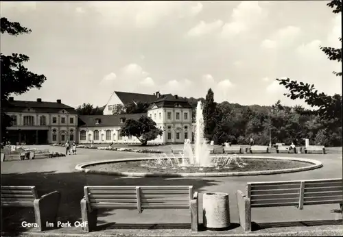 Ak Gera in Thüringen, Im Park OdF, Orangerie