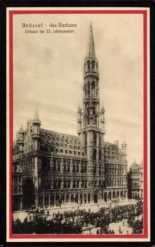 Ak Bruxelles Brüssel, Rathaus