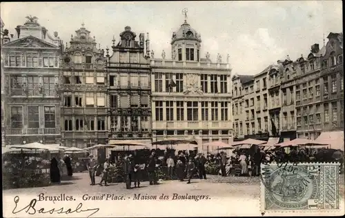 Ak Bruxelles Brüssel, Grand Place, Maison des Boulangers