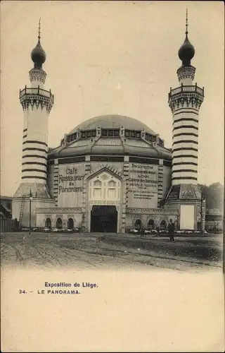 Ak Lüttich Lüttich Wallonien, Weltausstellung 1905, Restaurant Panorama