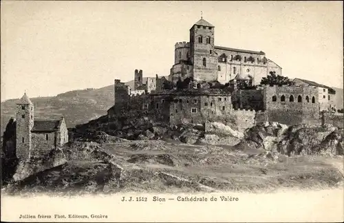 Ak Sion Sitten Kanton Wallis, Kathedrale von Valére