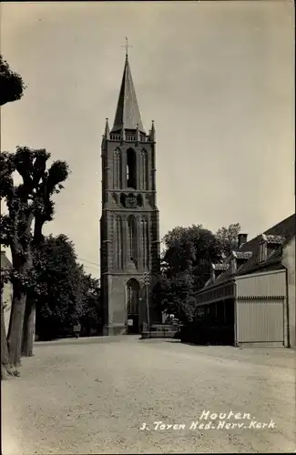 Ak Houten Utrecht Niederlande, Toren, Ned. Herv. Kerk