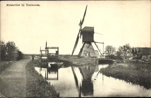 Ak Tienhoven Utrecht, Windmühle