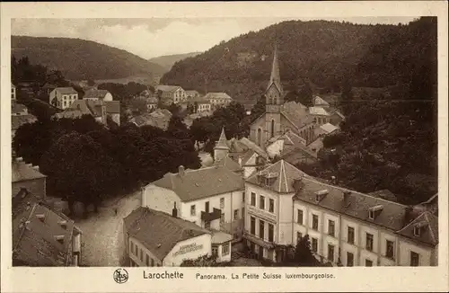 Ak Larochette Fels Luxemburg, Panorama