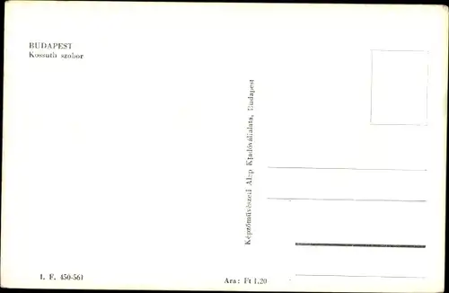 Ak Budapest Ungarn, Kossuth-Denkmal