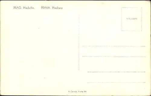 Ak Praha Prag Tschechien, Hradčany Hradschin
