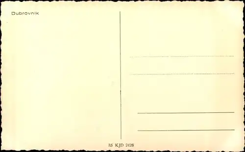 Ak Dubrovnik Kroatien, Teilansicht