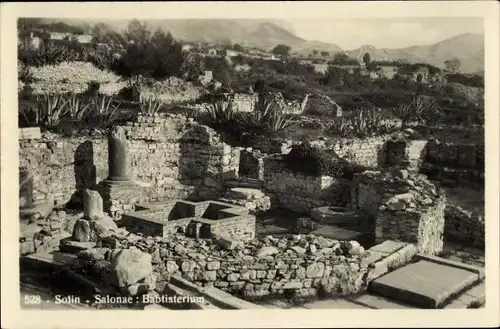 Ak Solin Salona Kroatien, Babtisterium