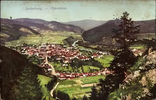 Ak Judenburg Steiermark, Gesamtansicht