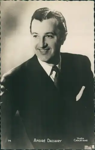 Ak Schauspieler André Dassary, Portrait