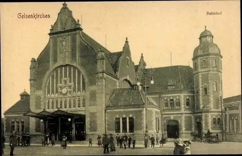 Ak Gelsenkirchen im Ruhrgebiet, Bahnhof