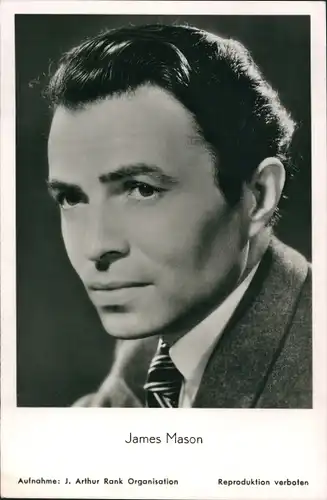 Ak Schauspieler James Mason, Portrait, Krawatte