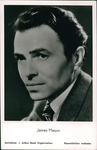 Ak Schauspieler James Mason, Portrait, Krawatte