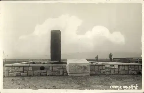 Foto Ak Choust. Hradiste Cheb Eger Region Karlsbad, Ehrenstätte