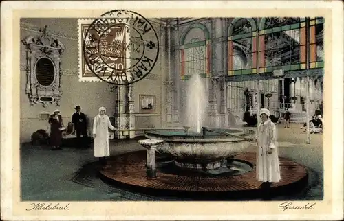 Ak Karlovy Vary Karlsbad Stadt, Sprudel