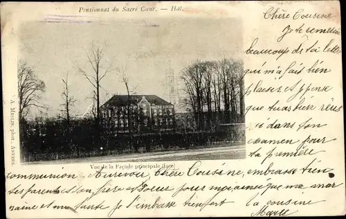 Ak Hal Flämisch Brabant Flandern, Internat Sacre Coeur