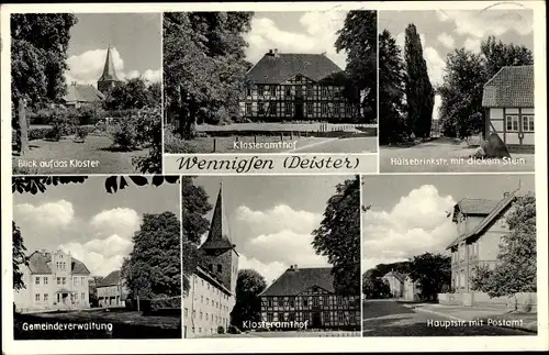 Ak Wennigsen Deister in Niedersachsen, Kloster, Klosteramthof, Hülsebrinkstraße, Verwaltung, Postamt