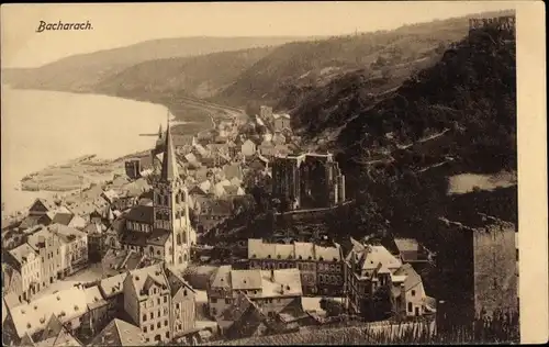 Ak Bacharach am Rhein, Panorama