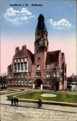 Ak Gladbeck im Ruhrgebiet Westfalen, Rathaus