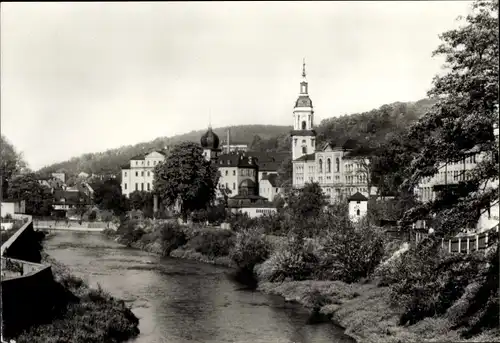 Ak Greiz im Vogtland, Teilansicht, Kirche