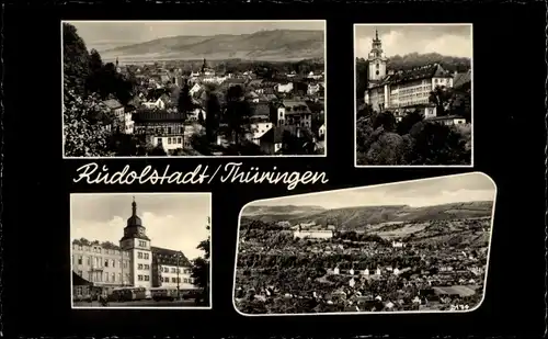 Ak Rudolstadt in Thüringen, Heidecksburg, Panorama