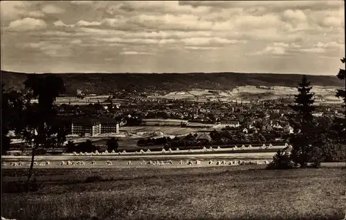 Ak Saalfeld an der Saale Thüringen, Blick vom Kulm