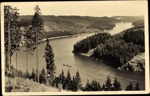 Ak Lemnitzhammer bei Bad Lobenstein in Thüringen, Bleilochtalsperre, Saaletalsperre, Stausee