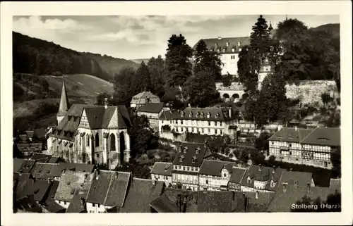 Ak Stolberg im Harz, Blick auf den Ort