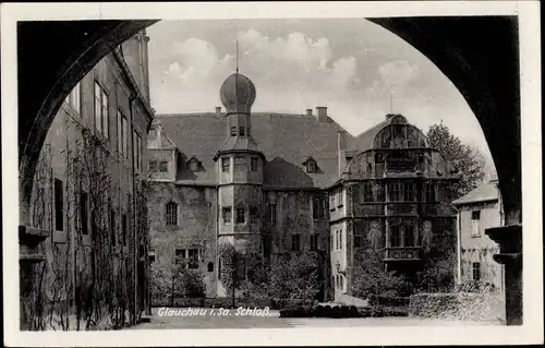 Ak Glauchau an der Zwickauer Mulde in Sachsen, Schloss