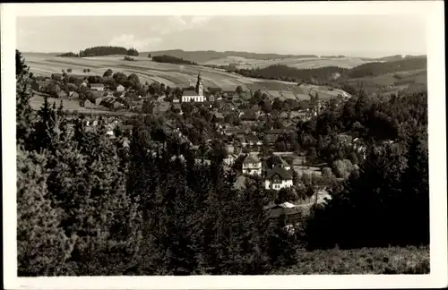 Ak Wurzbach in Thüringen, Panorama vom Ort