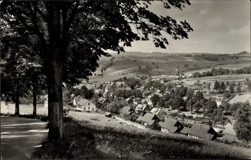 Ak Wurzbach in Thüringen, Blick von der Lobensteiner Straße