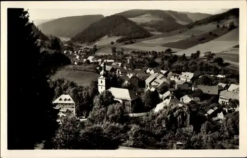 Ak Marktgölitz Probstzella Thüringen, Panorama