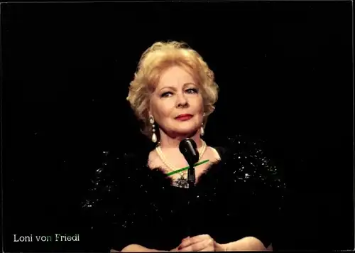 Ak Schauspielerin Loni von Friedl, Solo für Bette, Bette Davis Show 2007, Autogramm