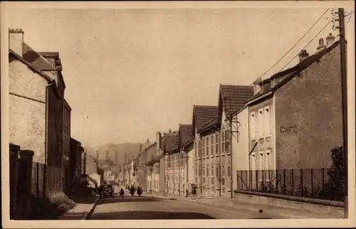 Ak Longlaville Meurthe et Moselle, Rue d'Alsace Lorraine