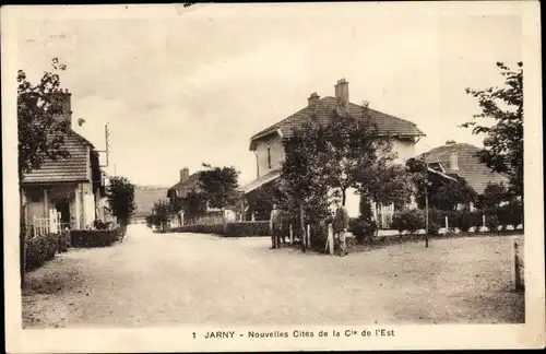 Ak Jarny Meurthe et Moselle, New Cities, Straßenpartie