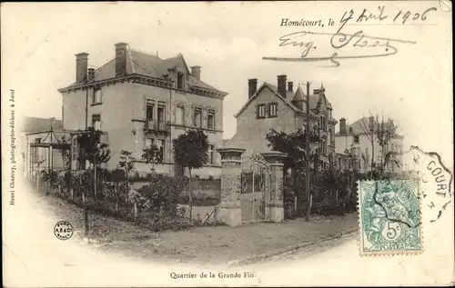 Ak Homécourt Meurthe et Moselle, Bezirk des Großen Endes