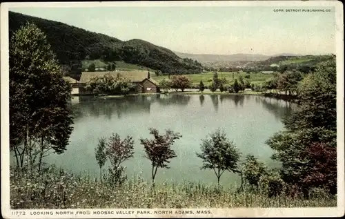Ak North Adams Massachusetts USA, Blick nach Norden vom Hoosac Valley Park