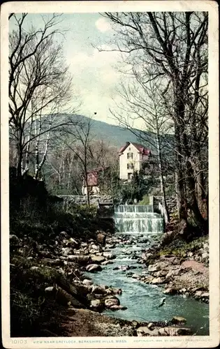 Ak Massachusetts USA, Berkshire Hills, Blick in die Nähe von Greylock