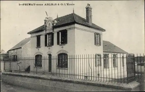 Ak Prunay sous Ablis Yvelines, L'Ecole