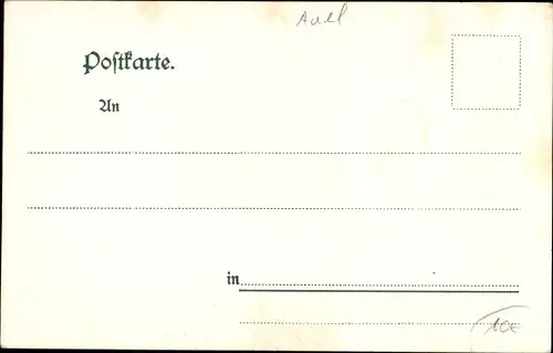 Präge Wappen Litho Kronprinz Wilhelm von Preußen ?