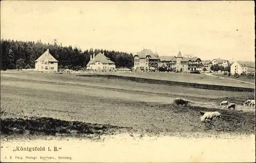 Ak Königsfeld im Schwarzwald Baden, Teilansicht