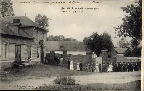 Ak Gauville Somme, Cafe