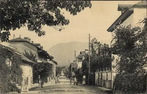 Ak Tourronde Lugrin Haute Savoie, La Grande Rue