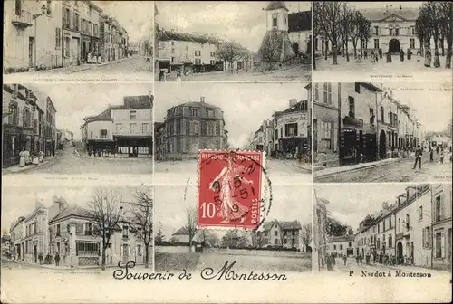 Ak Montesson Yvelines, Stadtansichten