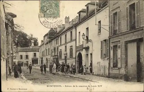 Ak Montesson Yvelines, Balkon des Kindermädchens Ludwigs XIV